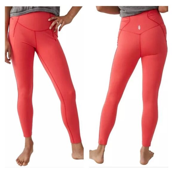 Free People Movement Set The Pace Leggings Cayenne L NWT $98 - Picture 1 of 12